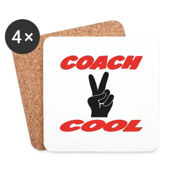 COACH COOL - Dessous de verre (lot de 4) - blanc - Devant
