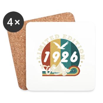 Aged to perfection 1927 Retro -Edition 2025. - Coasters (set of 4) - white - Front