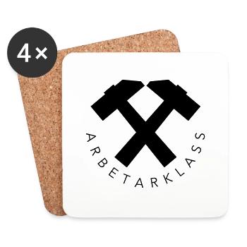 Working class - Coasters (set of 4) - white - Front
