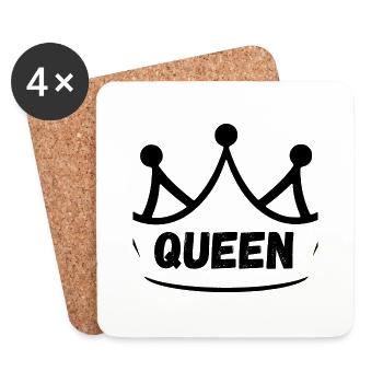 Queen - Untersetzer (4er-Set) - Weiß - Vorne