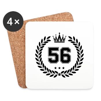 Coat of arms 56 - Coasters (set of 4) - white - Front