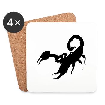 scorpion Skorpion - Untersetzer (4er-Set) - Weiß - Vorne