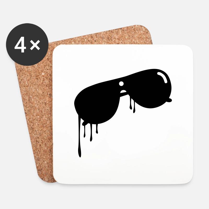 sunglasses - Untersetzer (4er-Set) - Weiß