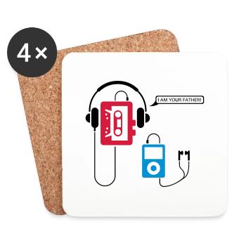 POD 3 - Untersetzer (4er-Set) - Weiß - Vorne