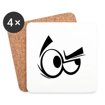 auge 8 - Untersetzer (4er-Set) - Weiß - Vorne
