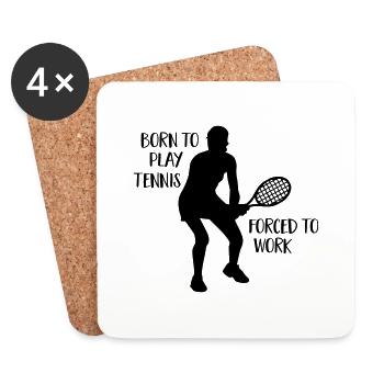 Tennis - Untersetzer (4er-Set) - Weiß - Vorne
