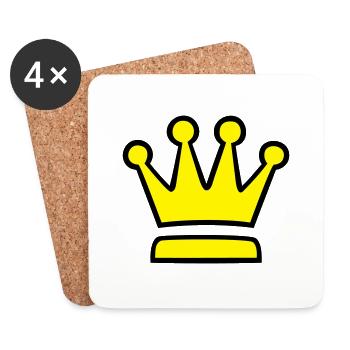Krone (crown) 04.1 - Untersetzer (4er-Set) - Weiß - Vorne