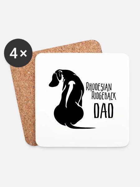 Rhodesian Ridgeback Dad - Untersetzer (4er-Set) - Weiß