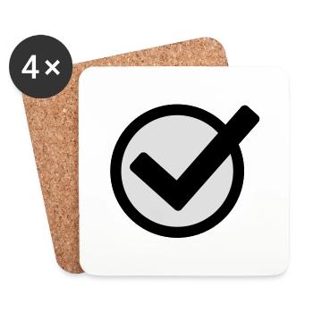 haken_f2 - Coasters (set of 4) - white - Front