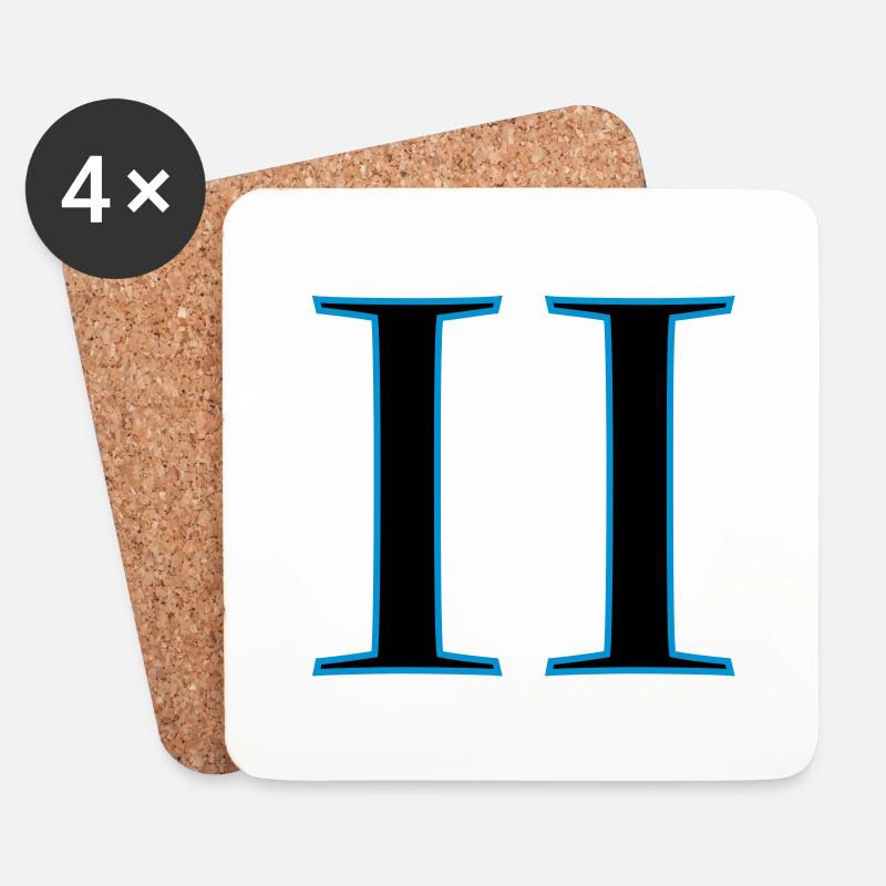 roman2 - Coasters (set of 4) - white