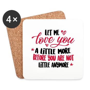 Love a little - Untersetzer (4er-Set) - Weiß - Vorne