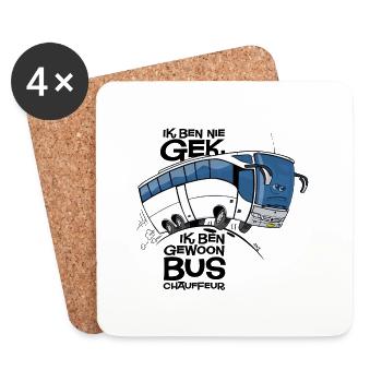 0711 Coach - Dessous de verre (lot de 4) - blanc - Devant