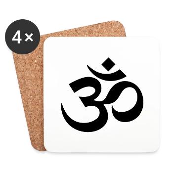 aum_om5x5 - Untersetzer (4er-Set) - Weiß - Vorne