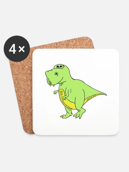 Trex - Untersetzer (4er-Set) - Weiß