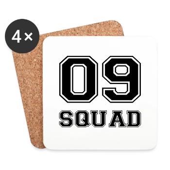 09 SQUAD (v) - Dessous de verre (lot de 4) - blanc - Devant