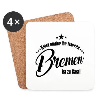 Bremen - Untersetzer (4er-Set) - Weiß - Vorne