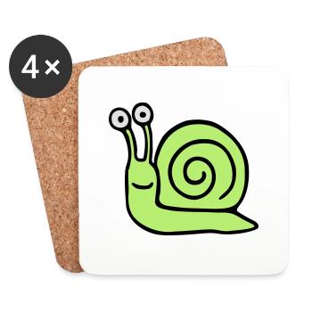 Escargot 5.3 - Dessous de verre (lot de 4) - blanc - Devant