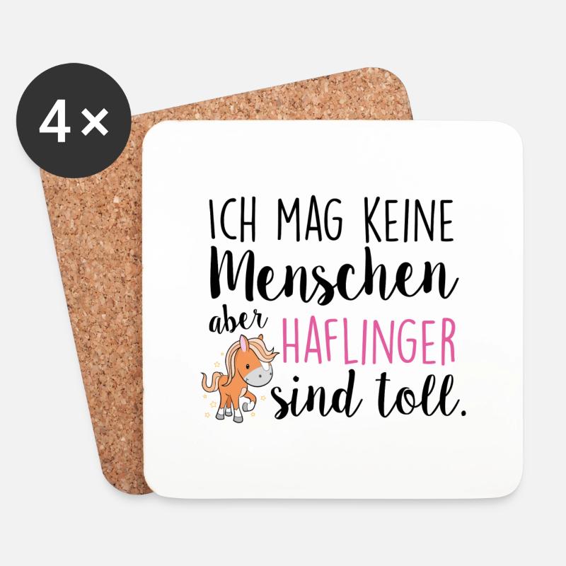 Haflinger sind toll - Untersetzer (4er-Set) - Weiß