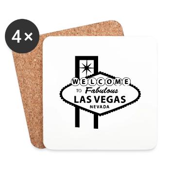 Las Vegas - Coasters (set of 4) - white - Front
