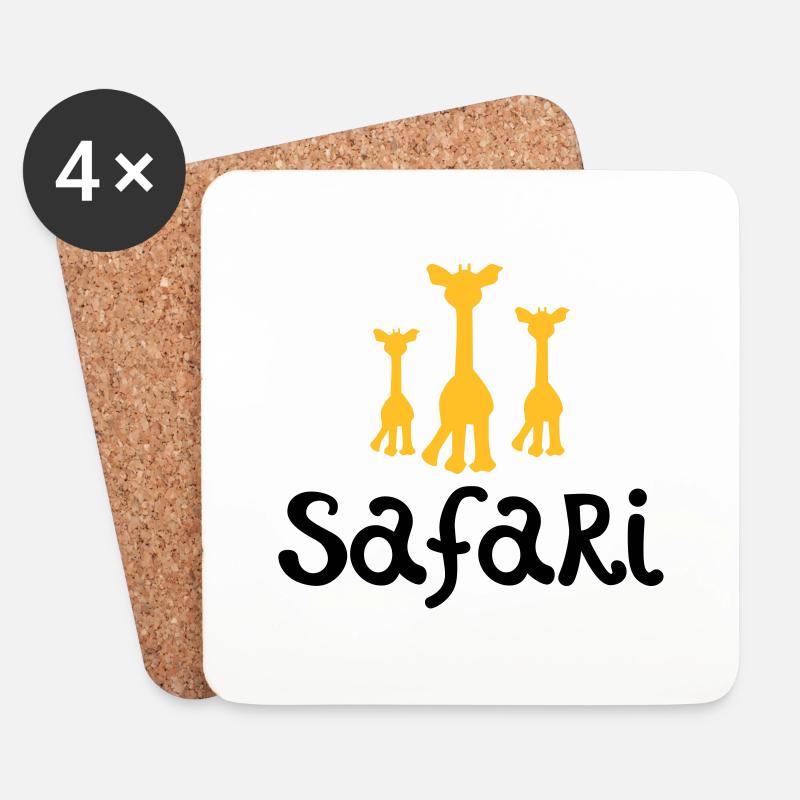 safari - Untersetzer (4er-Set) - Weiß