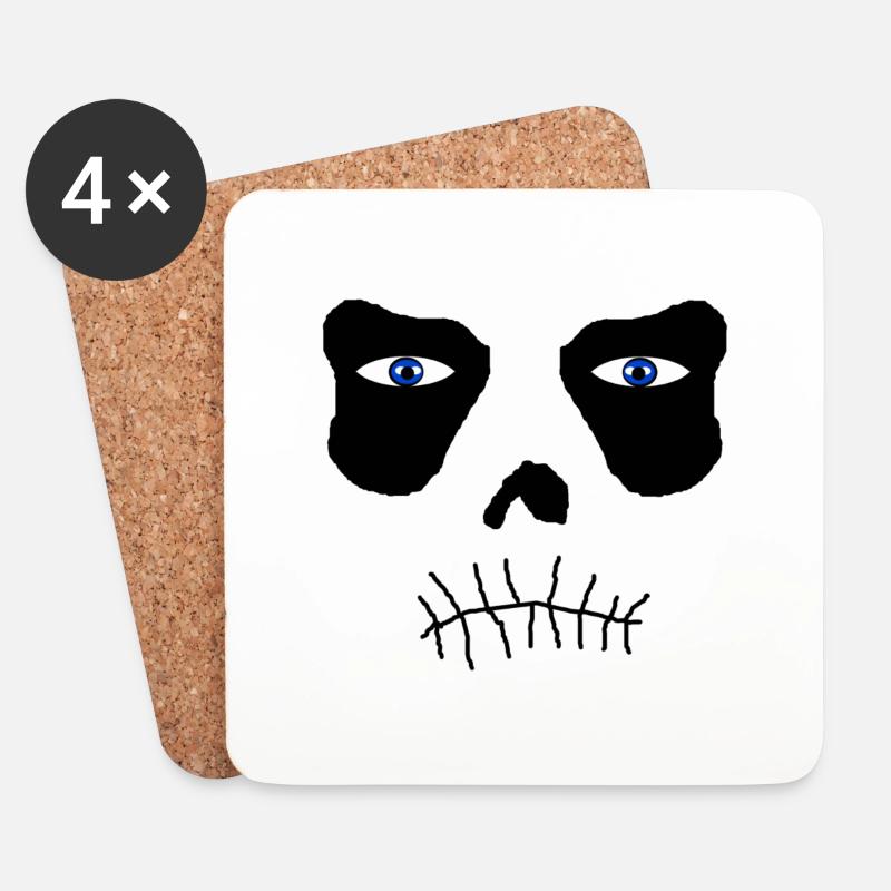 halloween - Untersetzer (4er-Set) - Weiß