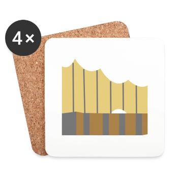 Elbphilharmonie Hamburg - Coasters (set of 4) - white - Front