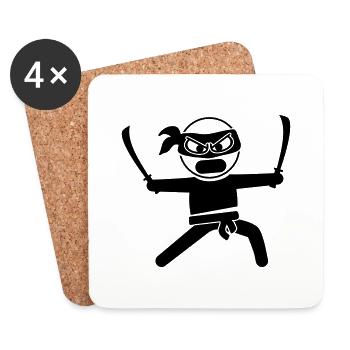 ninja_f1 - Dessous de verre (lot de 4) - blanc - Devant