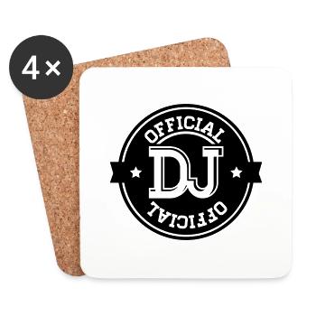 official_dj_2__f1 - Untersetzer (4er-Set) - Weiß - Vorne