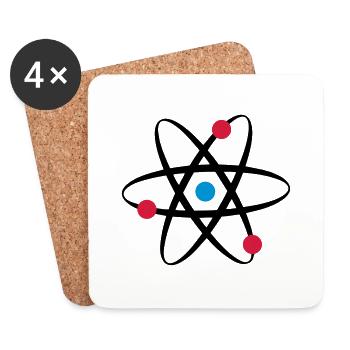 big bang atome physik - Untersetzer (4er-Set) - Weiß - Vorne