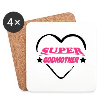 Super godmother 111 - Untersetzer (4er-Set) - Weiß - Vorne