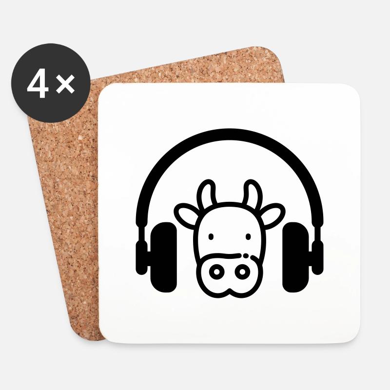 Landwirt / Bauer / Landwirtschaft / Traktor - Untersetzer (4er-Set) - Weiß