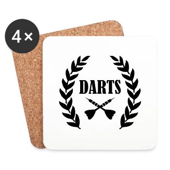 darts - Untersetzer (4er-Set) - Weiß - Vorne