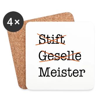 Meister - Untersetzer (4er-Set) - Weiß - Vorne