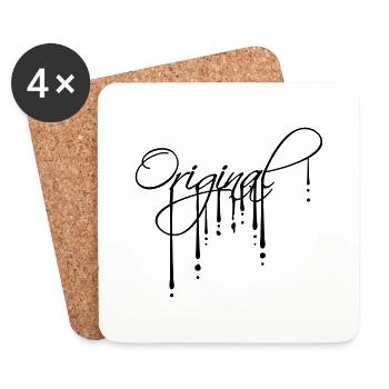 Logo Graffiti Original - Coasters (set of 4) - white - Front