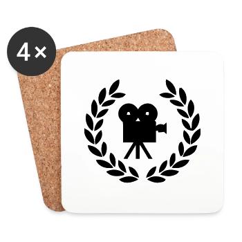 Cinepresa cinema actor director - Coasters (set of 4) - white - Front