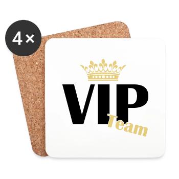 vip team - Untersetzer (4er-Set) - Weiß - Vorne