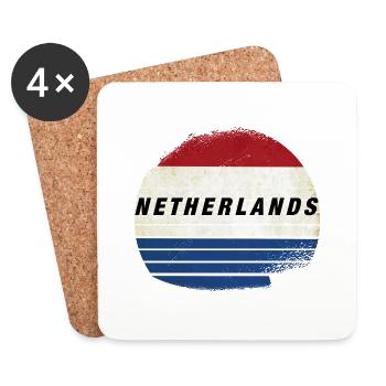 Holland , Netherland - Untersetzer (4er-Set) - Weiß - Vorne