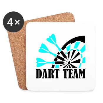 dart team - Coasters (set of 4) - white - Front