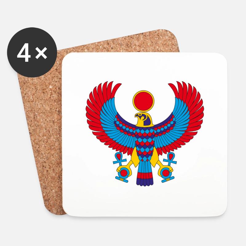Horus - Untersetzer (4er-Set) - Weiß