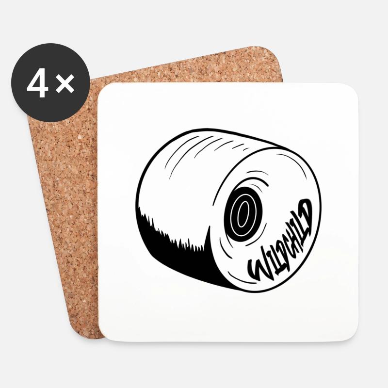 Wildchild Wheel - Untersetzer (4er-Set) - Weiß