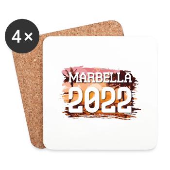 Marbella 2022 - Coasters (set of 4) - white - Front