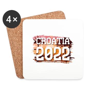 Croatia 2022 - Coasters (set of 4) - white - Front