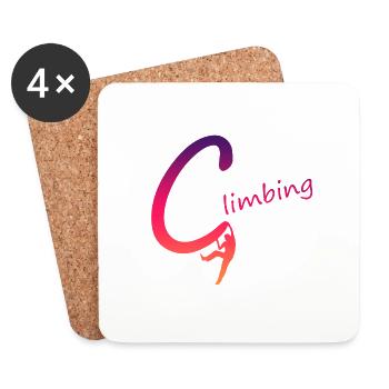 Climbing - Untersetzer (4er-Set) - Weiß - Vorne