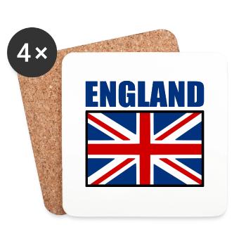 angleterre - Dessous de verre (lot de 4) - blanc - Devant