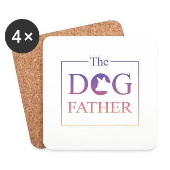 The Dogfather - Untersetzer (4er-Set) - Weiß - Vorne