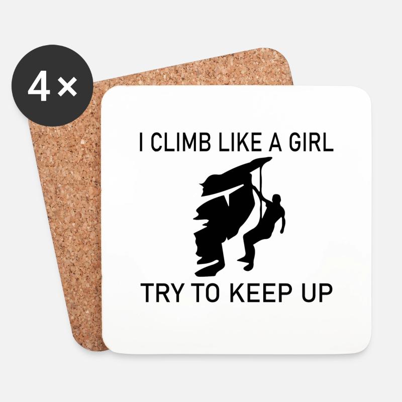 climbing - Untersetzer (4er-Set) - Weiß