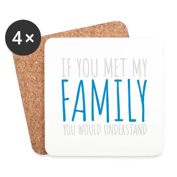 you would understand quote - Coasters (set of 4) - white - Front