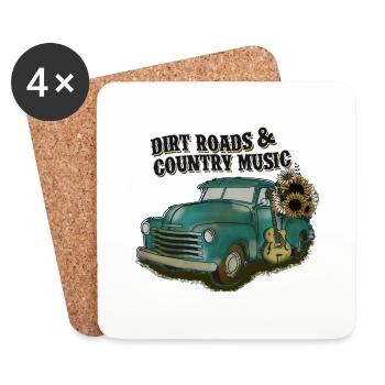 Country Music Rural Landei Country Musician Mom - Coasters (set of 4) - white - Front