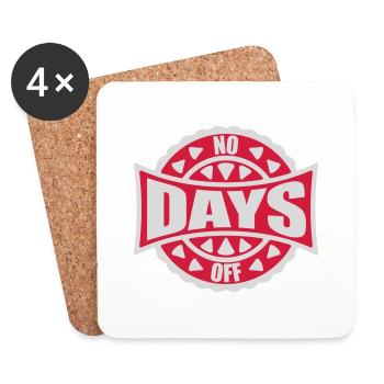 pas de jours de congé devis - Dessous de verre (lot de 4) - blanc - Devant