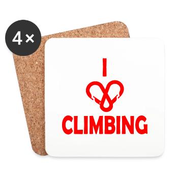 climbing - Coasters (set of 4) - white - Front